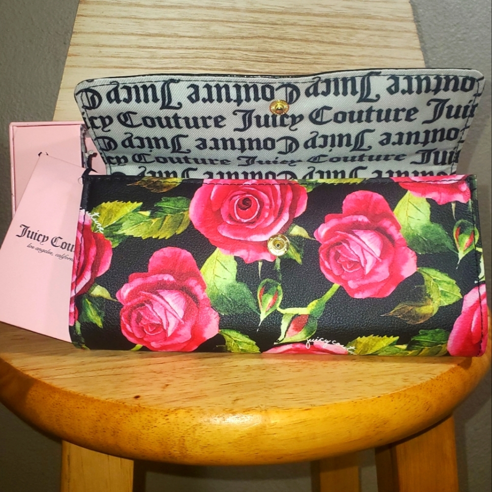 NEW Juicy Couture Flap Clutch Wallet 'Boxed Set'